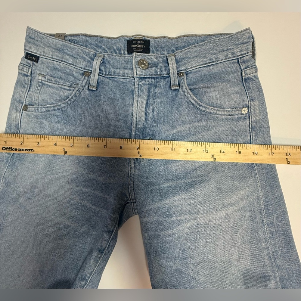 Citizens Of Humanity Emerson slim boyfriend Blue Jeans Distressed 24 - Picture 7 of 16